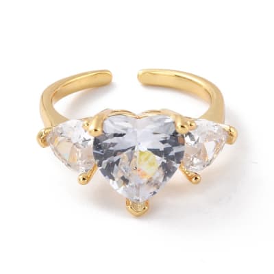 ANILLO AJUSTABLE B/O TRIPLE CORAZON TRANSPARENTE1