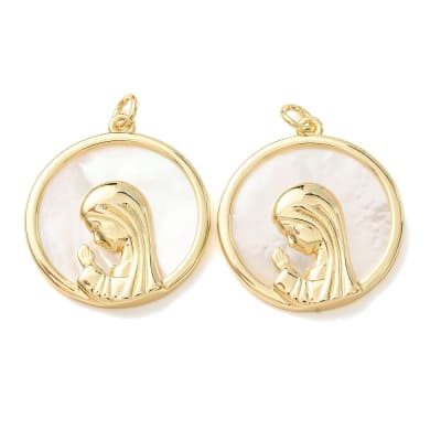 COLGANTE B/O VIRGEN NIÑA EN NACAR 24x22x3.5MM1