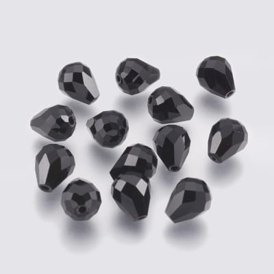 CRISTAL DETALLADO GOTA NEGRO IMITACION SWAROSKY 8x10MM1
