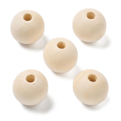 PAQUETE CUENTAS DE MADERA 19.5x17.5MM agujero: 5 mm (20 UNIDADES)