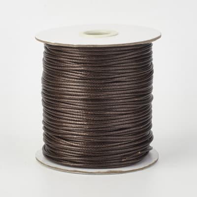 HILO DE POLIESTER ENCERADO 1.5MM COCONUT MARRON APROX. 160METROS1