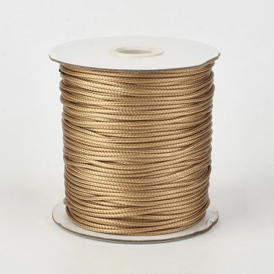 HILO DE POLIESTER ENCERADO 1.5MM BURLYWOOD  APROX. 160METROS1