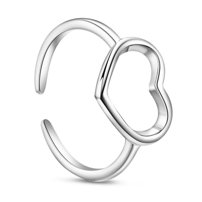 ANILLO AJUSTABLE PLATA 925 CORAZON