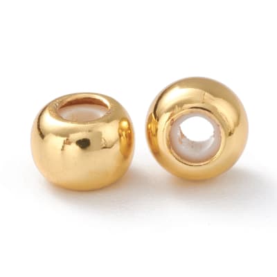 PASADOR B/ORO CIRCULO SILICONA 6X4MM