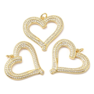 COLGANTE B/O CORAZON SILUETA DE ZIRCONES 24X26MM1