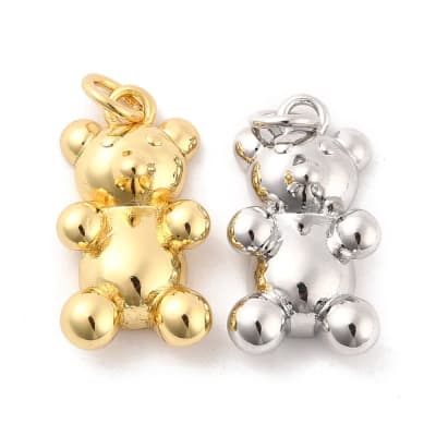 COLGANTE B/PLATINO OSITO LISO 20X11MM1