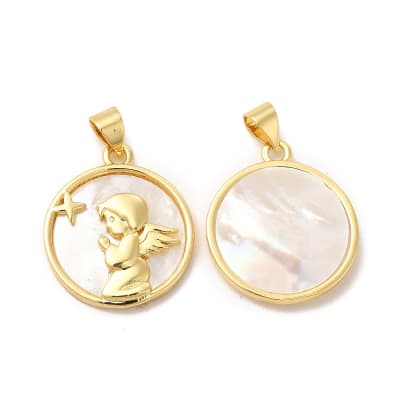 COLGANTE B/O ANGEL EN NACAR 21X18MM1