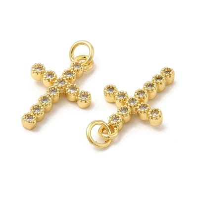 COLGANTE B/O CRUZ ZIRCON 20X13MM1