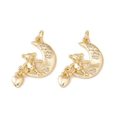 COLGANTE B/O LUNA Y OSITO SEATED 20X14MM1