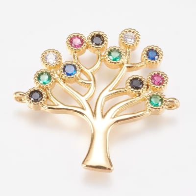 COLGANTE B/O ARBOL CON ZIRCONES 26MM1