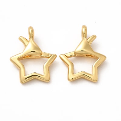 BROCHE LANGOSTA B/ORO ESTRELLA 14X11MM