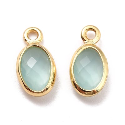 COLGANTE B/O OVAL DE ZIRCON 9X5MM