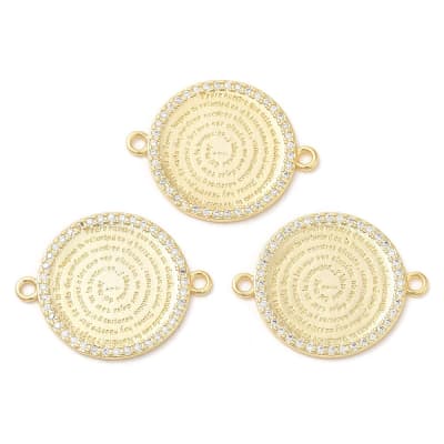 CONECTOR B/O PADRE NUESTRO CON ZIRCONES 22X28MM1