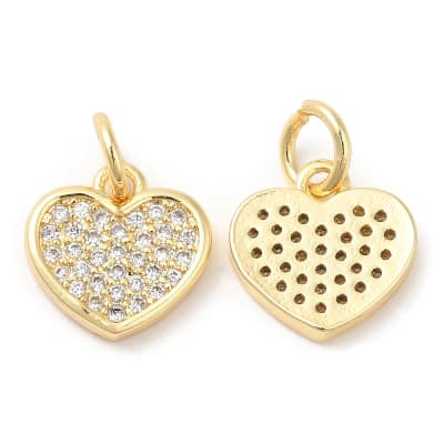 COLGANTE B/O CORAZON CON ZIRCONES 10MM1