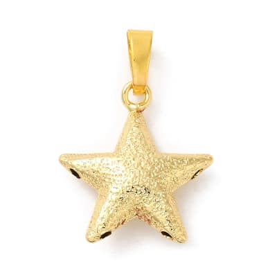 COLGANTE B/O ESTRELLA INFLADA MARTILLADA 22X20MM1