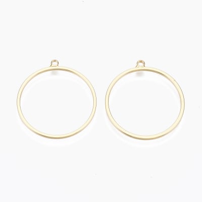 COLGANTE B/ORO CIRCULO 25MM1