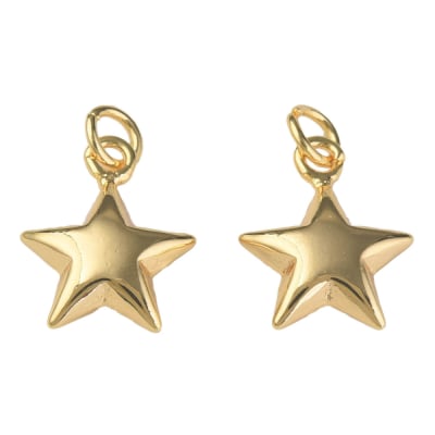 COLGANTE B/O ESTRELLA INFLADA CON ARGOLLA 19X16MM1