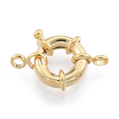 BROCHE SALVAVIDAS B/ORO 13X2MM1