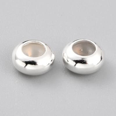 PASADOR B/PLATA CIRCULO SILICONA 5X3MM