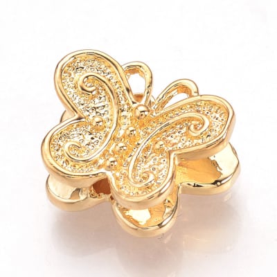 PASADOR B/ORO MARIPOSA 11X13MM