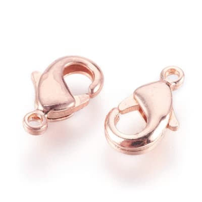 BROCHE LANGOSTA B/ORO ROSA 12X7X2.5MM