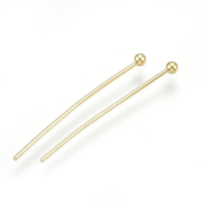 VASTAGO BAÑO DE ORO CON BALIN 24MM1