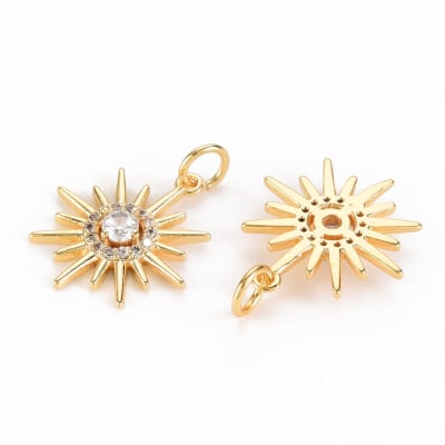 COLGANTE B/O SOL ECLIPSE CON ZIRCONES 17X15MM1