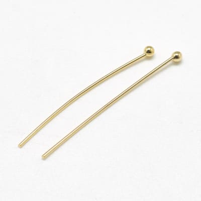 VASTAGO BAÑO DE ORO CON BALIN 30MM