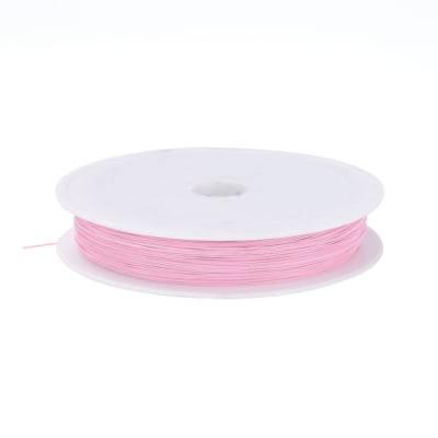 GUAYA DE ACERO INOX 0.38MM ROSA 50M