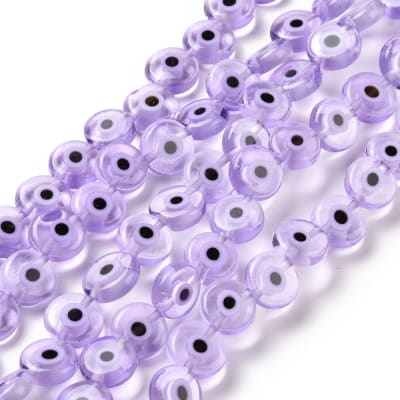 TIRA OJO MURANO PURPURA PLANO 10MM