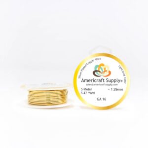 ALAMBRE AMERICRAFT SUPPLY LIGHT GOLD CALIBRE 161