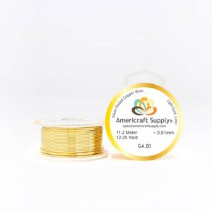 ALAMBRE AMERICRAFT SUPPLY LIGHT GOLD CALIBRE 20