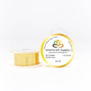 ALAMBRE AMERICRAFT SUPPLY LIGHT GOLD CALIBRE 24