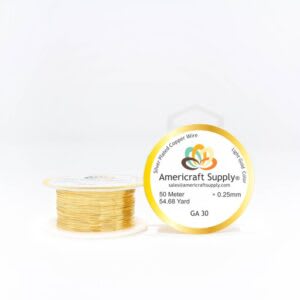 ALAMBRE AMERICRAFT SUPPLY LIGHT GOLD CALIBRE 301