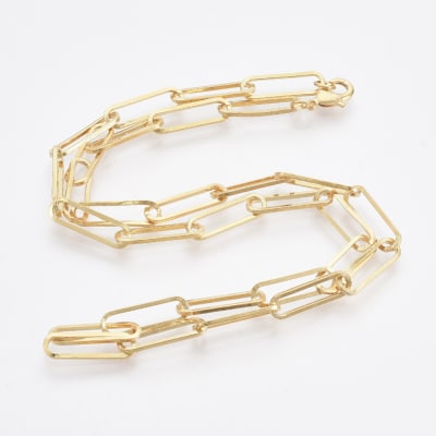 CADENA LISTA B/O ESLABON RECTANGULAR GRANDE 46CM1