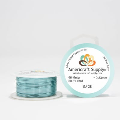 ALAMBRE AMERICRAFT SUPPLY ICE BLUE CALIBRE 28