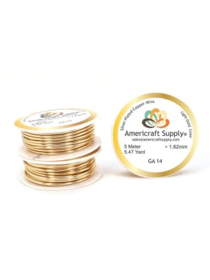 ALAMBRE AMERICRAFT SUPPLY LIGHT GOLD CALIBRE 14