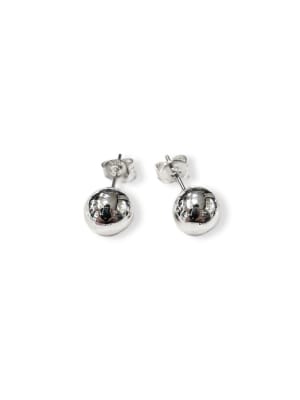 PENDIENTE BAÑO DE PLATA BALIN HIPOALERGENICOS 8MM