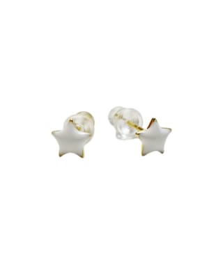 AROS LISTOS B/O MINI ESTRELLA ESMALTADO BLANCO 6MM1