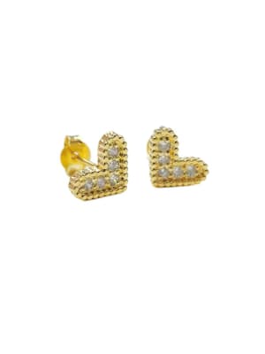 AROS LISTOS B/O CORAZON CON ZIRCONES 3MS 10X7.5MM