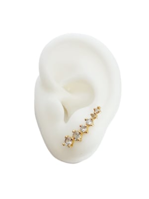AROS LISTOS B/O ALARGADO CON ZIRCONES 3MS 24X6MM