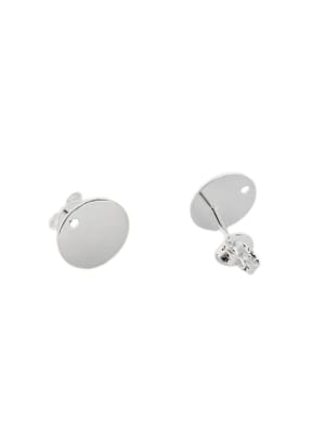BASE DE ARO B/PLATA 925 CIRCULO PLANO 8MM