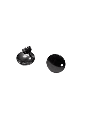 BASE DE ARO ACERO INOX. CIRCULO CURVO GUNMETAL 13MM