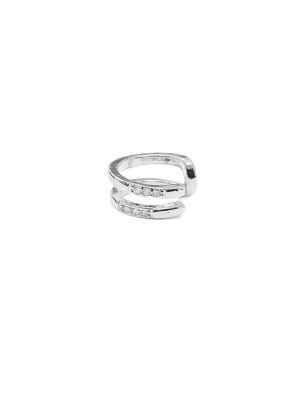 CUFF DOBLE CON ZIRCONES B/PLATINO