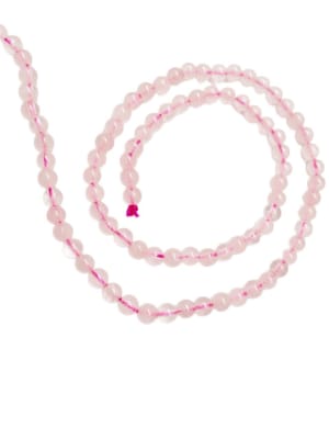 CUARZO ROSA LISO TIRA 4MM