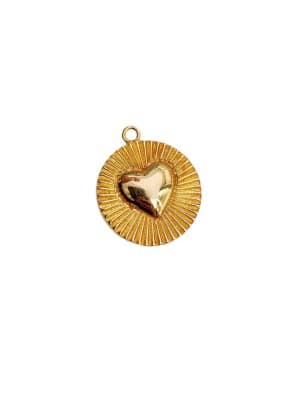 COLGANTE B/ORO CORAZON CIRCULAR AMANECER 5MS 24MM