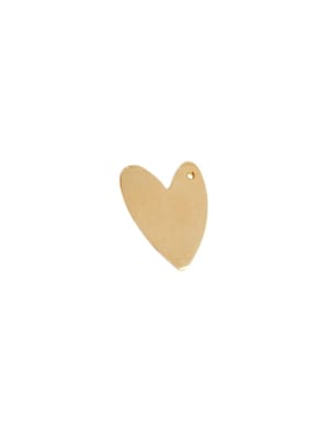 COLGANTE B/ORO CORAZON IRREGULAR 5MS 23X17MM