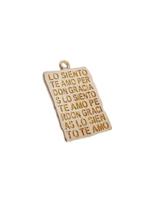 COLGANTE B/ORO PLACA PERDON 5MS 34X21MM
