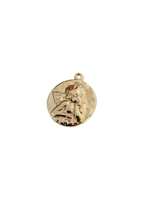 COLGANTE B/ORO PLACA ANGEL 5MS 28X24MM