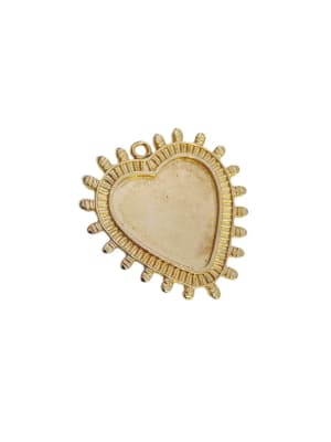 COLGANTE B/ORO CORAZON DETENTE PUNTAS 5MS 39X38MM